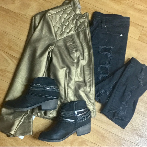 Camp Lux Moto Jacket Gold - Picture 2 of 5